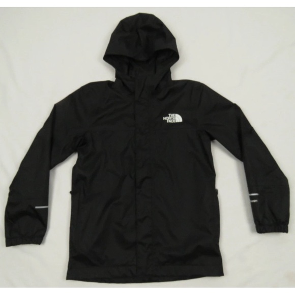 The North Face TNF Dryvent Rain Wind Boys Youth Hooded Full Zip Coat Jacket S
